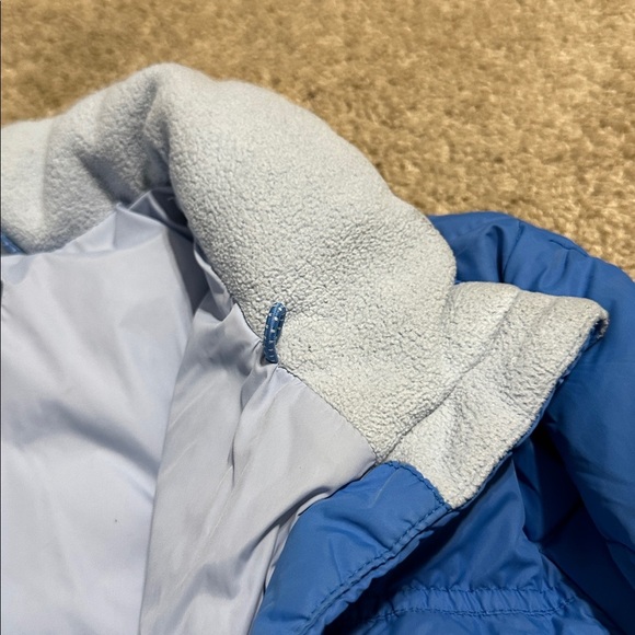 Land's End Quilted Blue Puffer Jacket Girls Size 14 Size Large - Picture 5 of 8